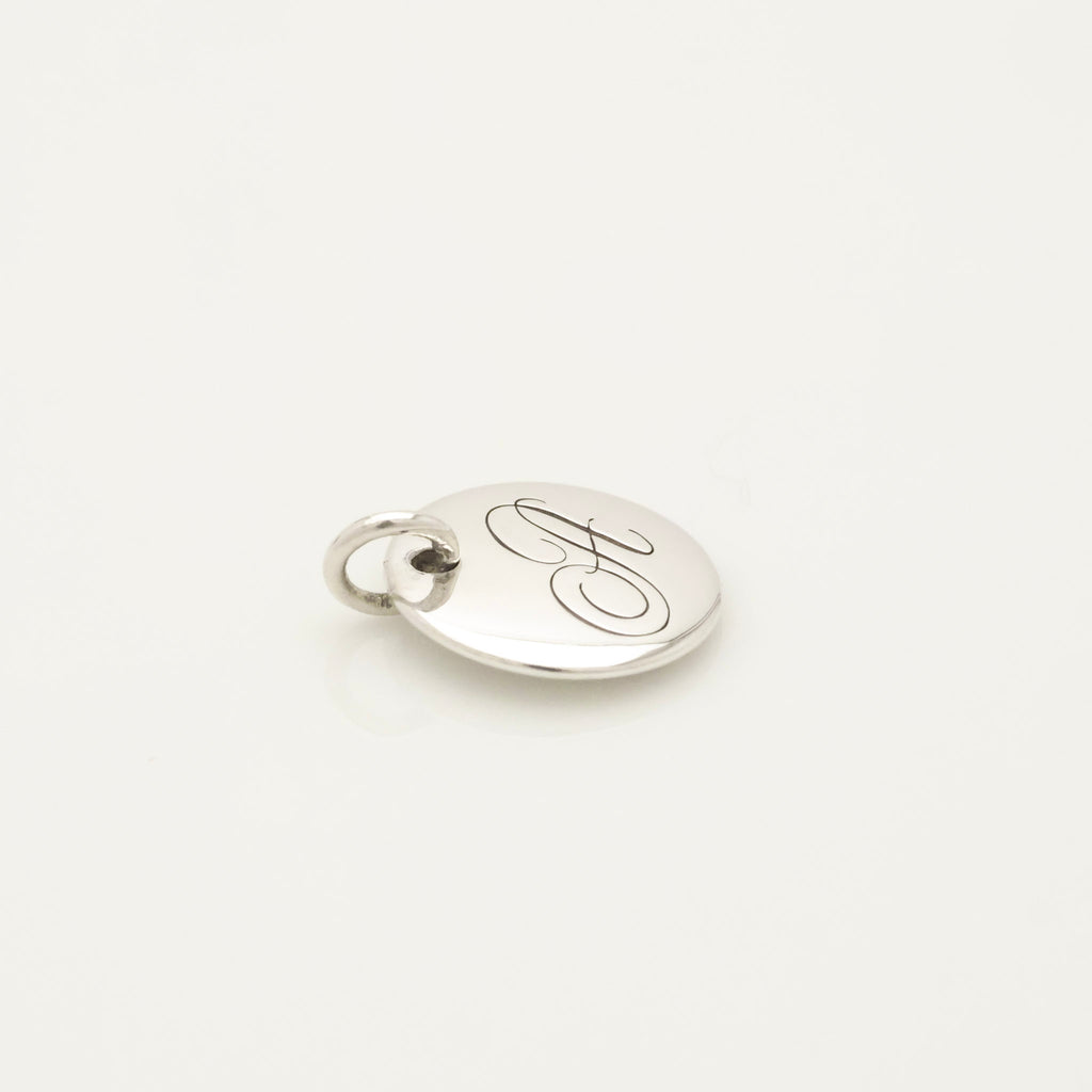 TIFFANY&Co. ノーツ レター アルファベット イニシャル A ディスク チャーム AG925