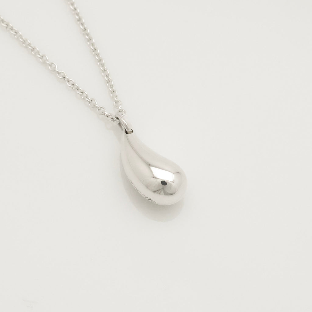 Tiffany & Co. Peretti Teardrop Necklace Pendant  Sterling Silver 925