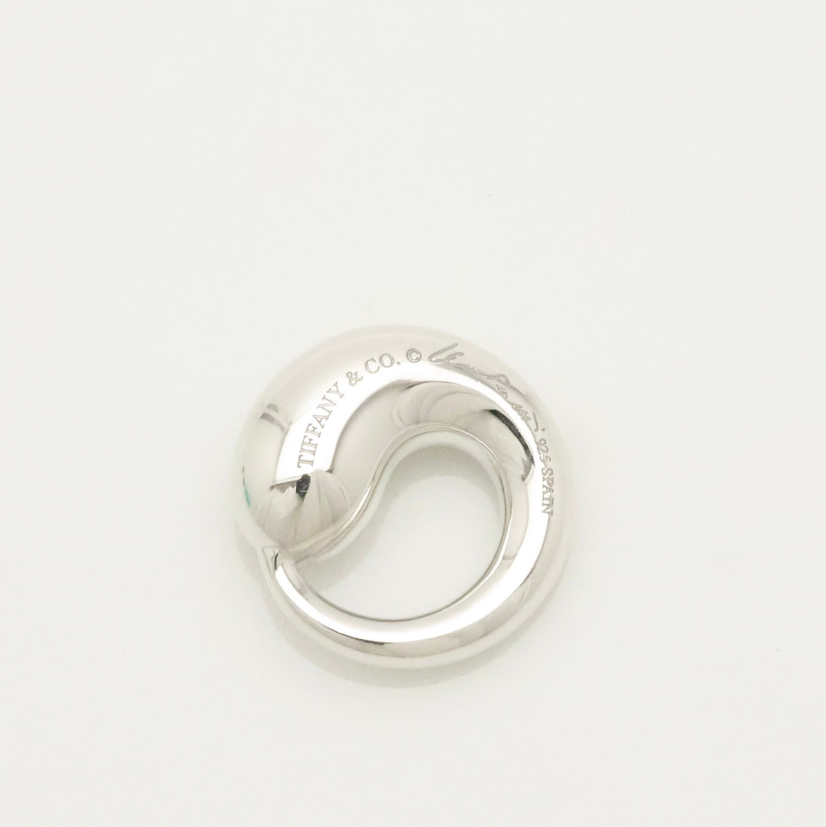 Tiffany & Co. MEDIUM Eternal Circle Pendant Charm Sterling Silver 925 