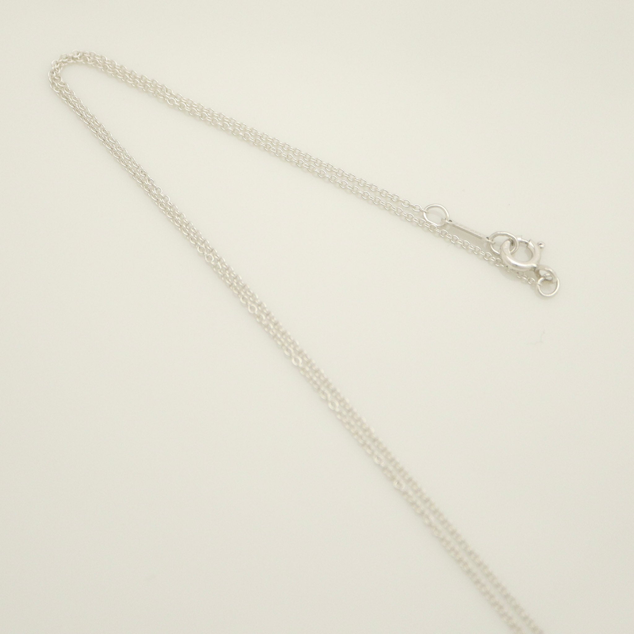  Tiffany & Co.. Infinity Cross Necklace Pendant Silver 925 