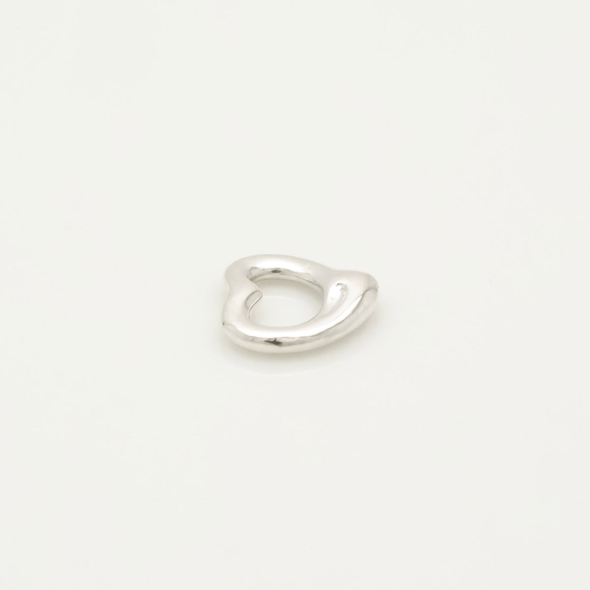  Tiffany & Co. Peretti Open Heart 11mm Pendant Charm Sterling Silver 925 