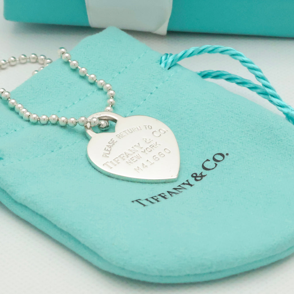 TIFFANY&Co. リターントゥ ティファニー ハート タグ ボール チェーン ネックレス AG925