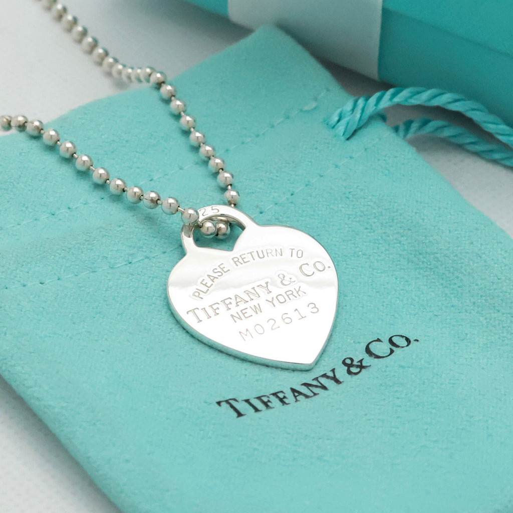 TIFFANY&Co. リターントゥ ティファニー ハート タグ ボール チェーン ネックレス AG925