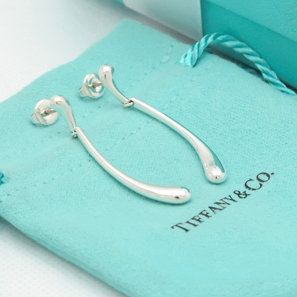 TIFFANY&Co. ティアドロップ ロング ドロップ ピアス AG925