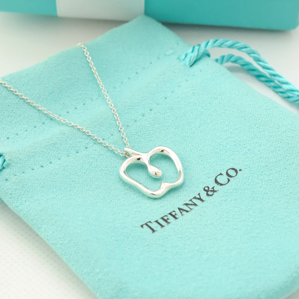 Tiffany & Co. Peretti Apple Necklace Pendant  Sterling Silver 925 