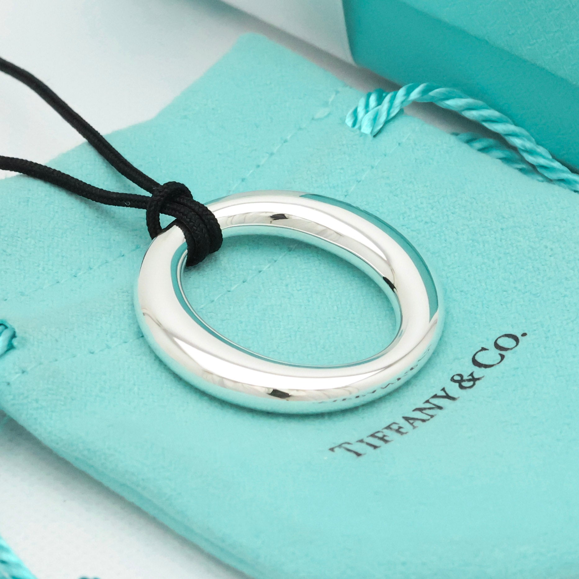 TIFFANY&Co. セビアナ シルク コード エルサペレッティ ネックレス