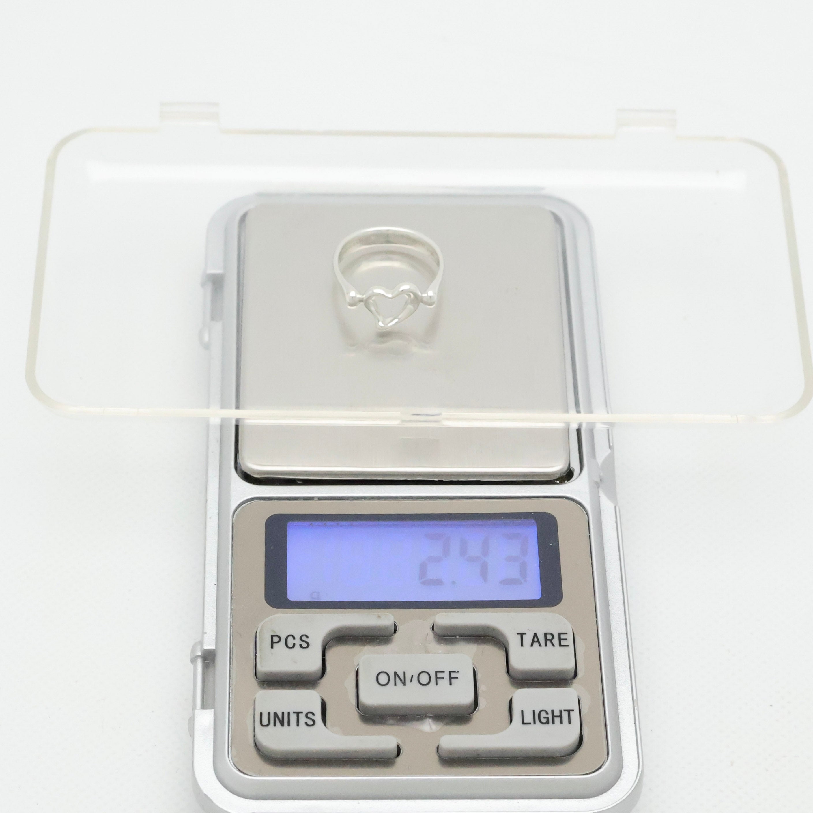 Tiffany & Co. Elsa Peretti Open Heart Ring Sterling Silver 925