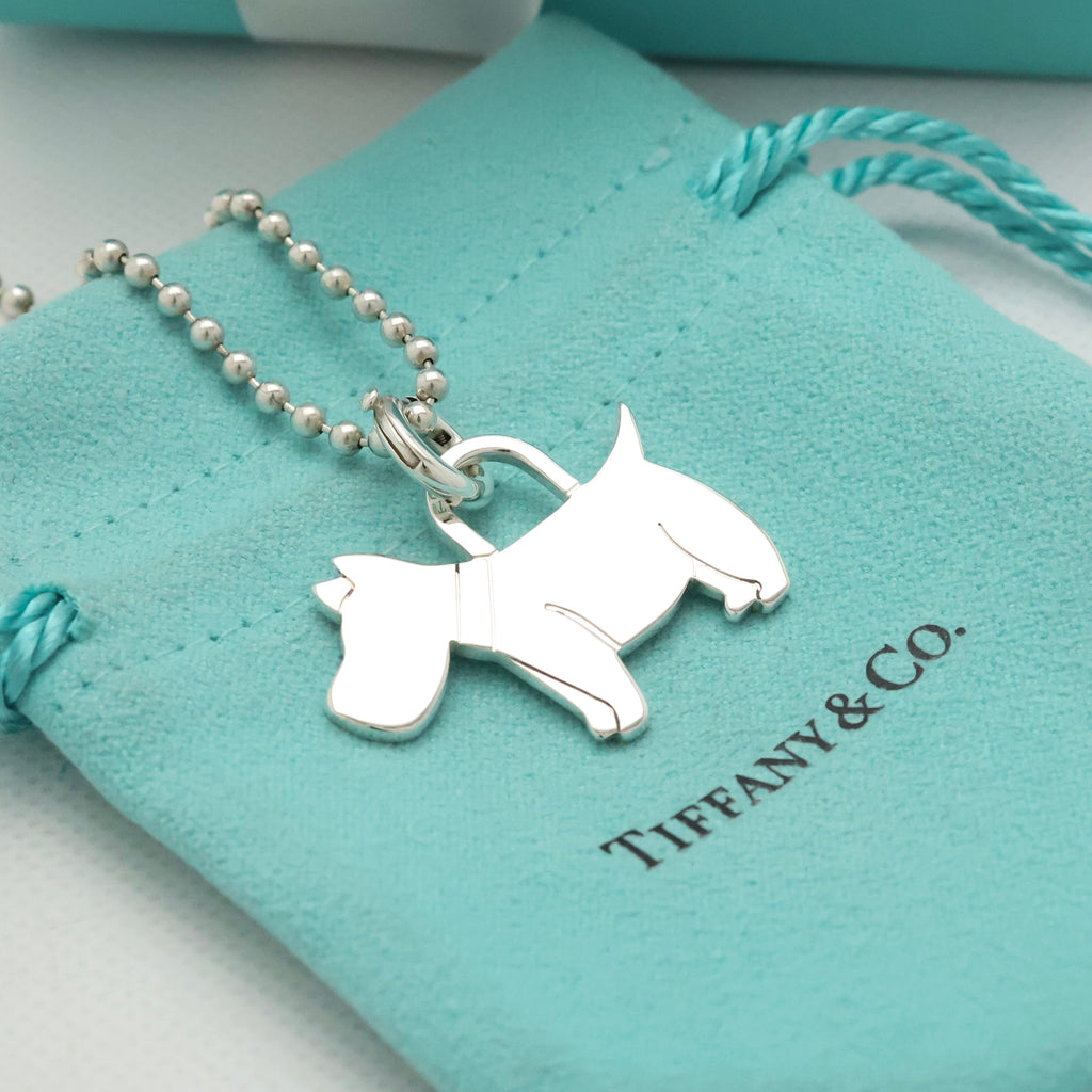 Tiffany & Co. Scottie Terrier Dog Necklacce Sterling Silver 925