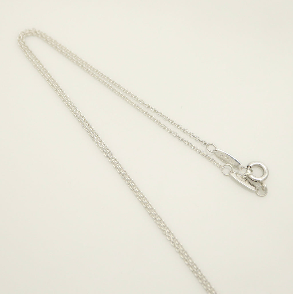 Tiffany & Co. Open Heart 16mm Pendant Necklace  Sterling Silver 925