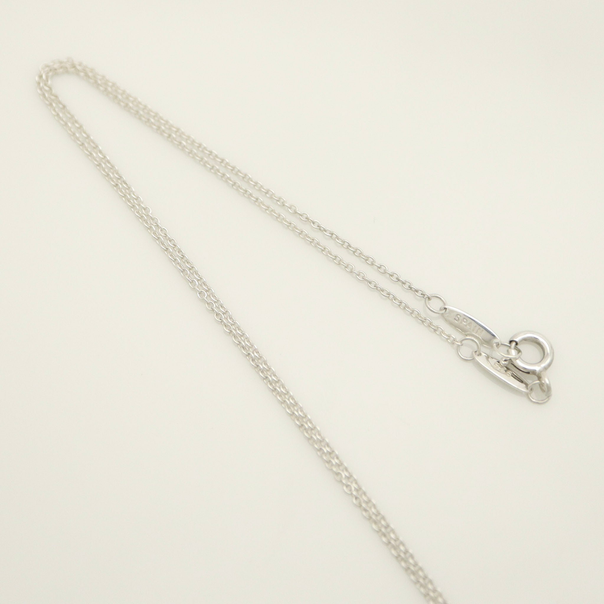 Tiffany & Co. Open Heart 16mm Pendant Necklace  Sterling Silver 925