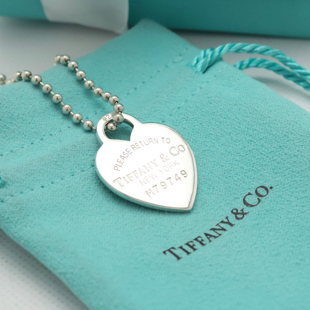 TIFFANY&Co. リターントゥ ティファニー ハート タグ ボール チェーン ネックレス AG925