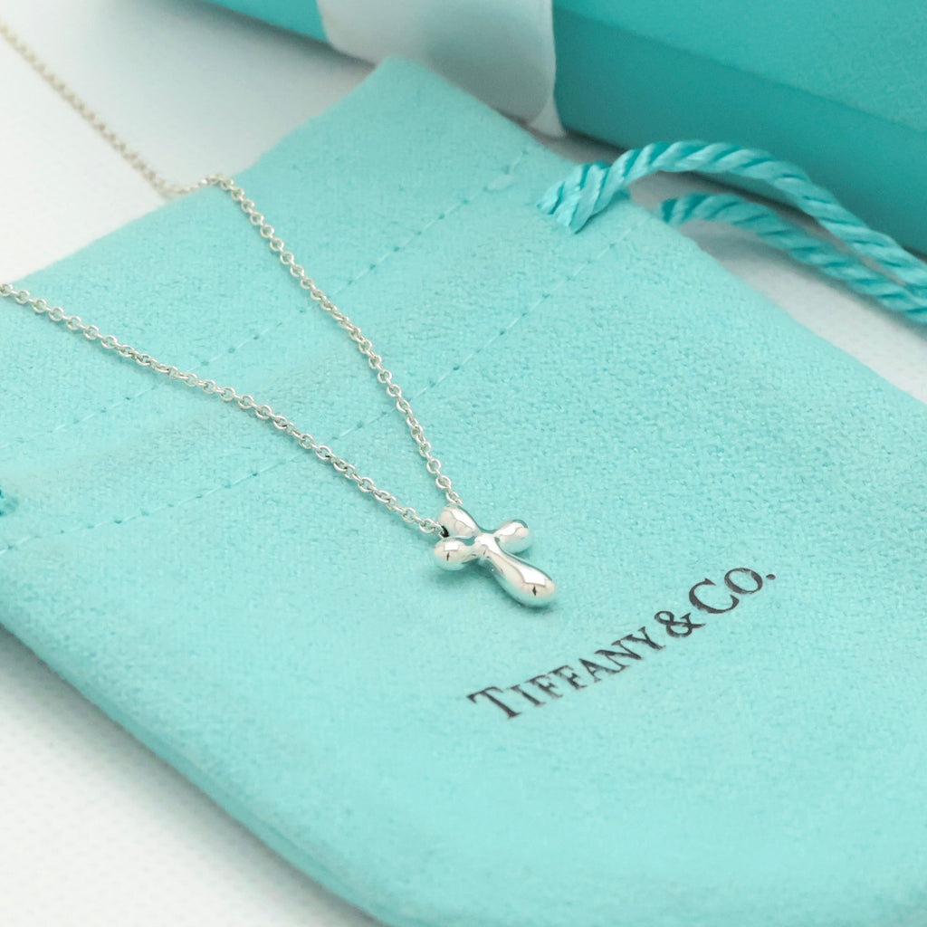 TIFFANY&Co. ミニ クロス エルサペレッティ ネックレス AG925