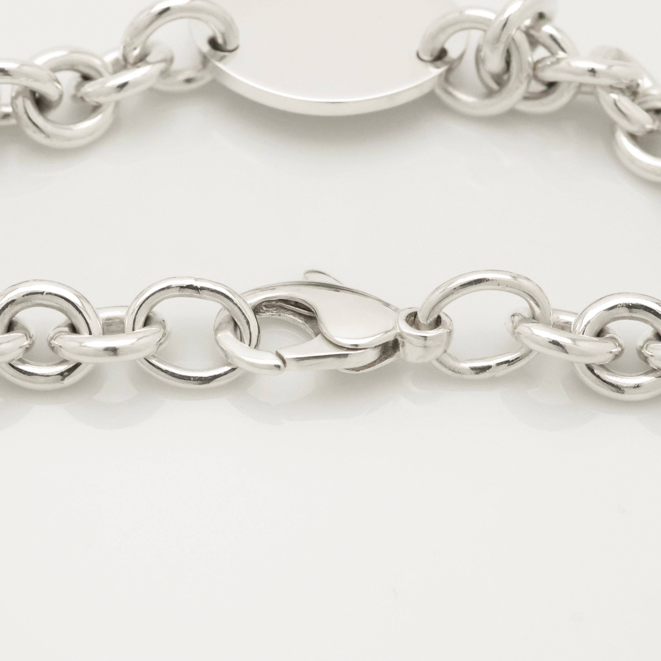 TIFFANY&Co. リターントゥ ティファニー オーバル タグ チャーム チェーン ブレスレット AG925