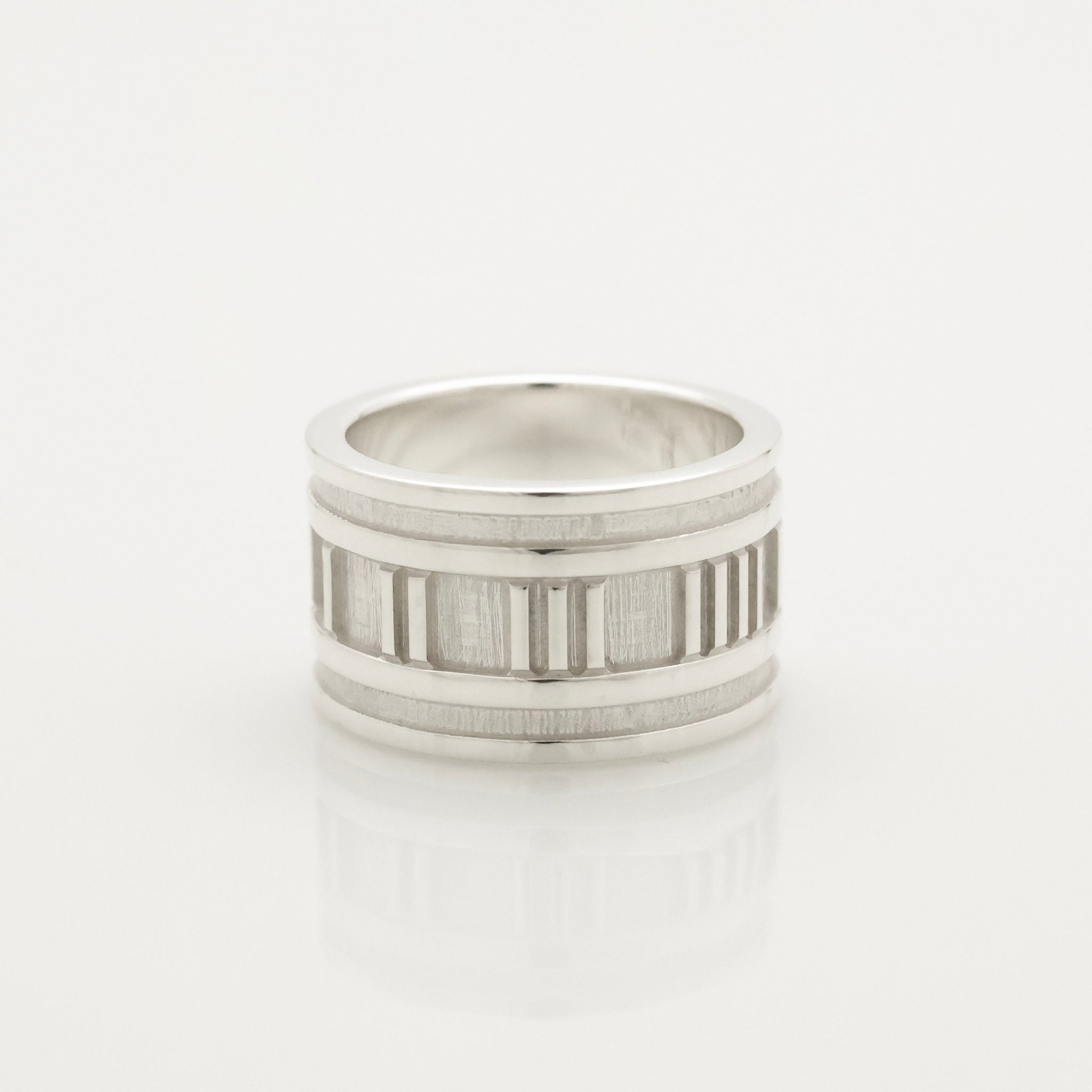 Tiffany & Co. Atlas Wide Ring Size 5 Sterling Silver 925