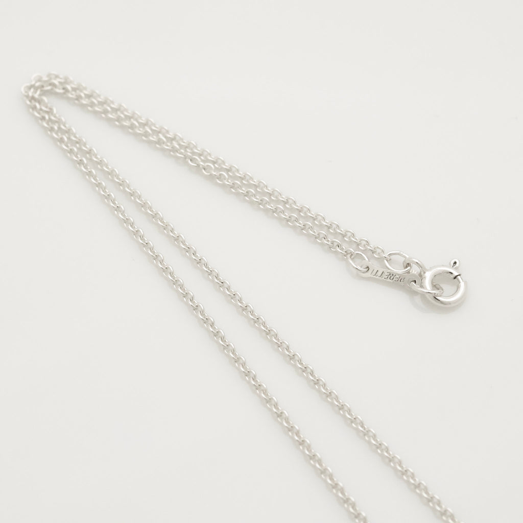  Tiffany & Co. Peretti Large Bean Necklace Sterling Silver 925 