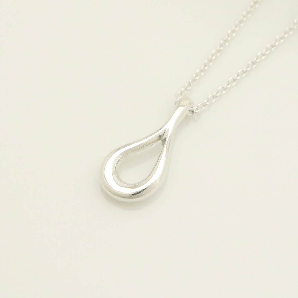 Tiffany & Co. Open Teardrop Necklace Pendant Sterling Silver 925 