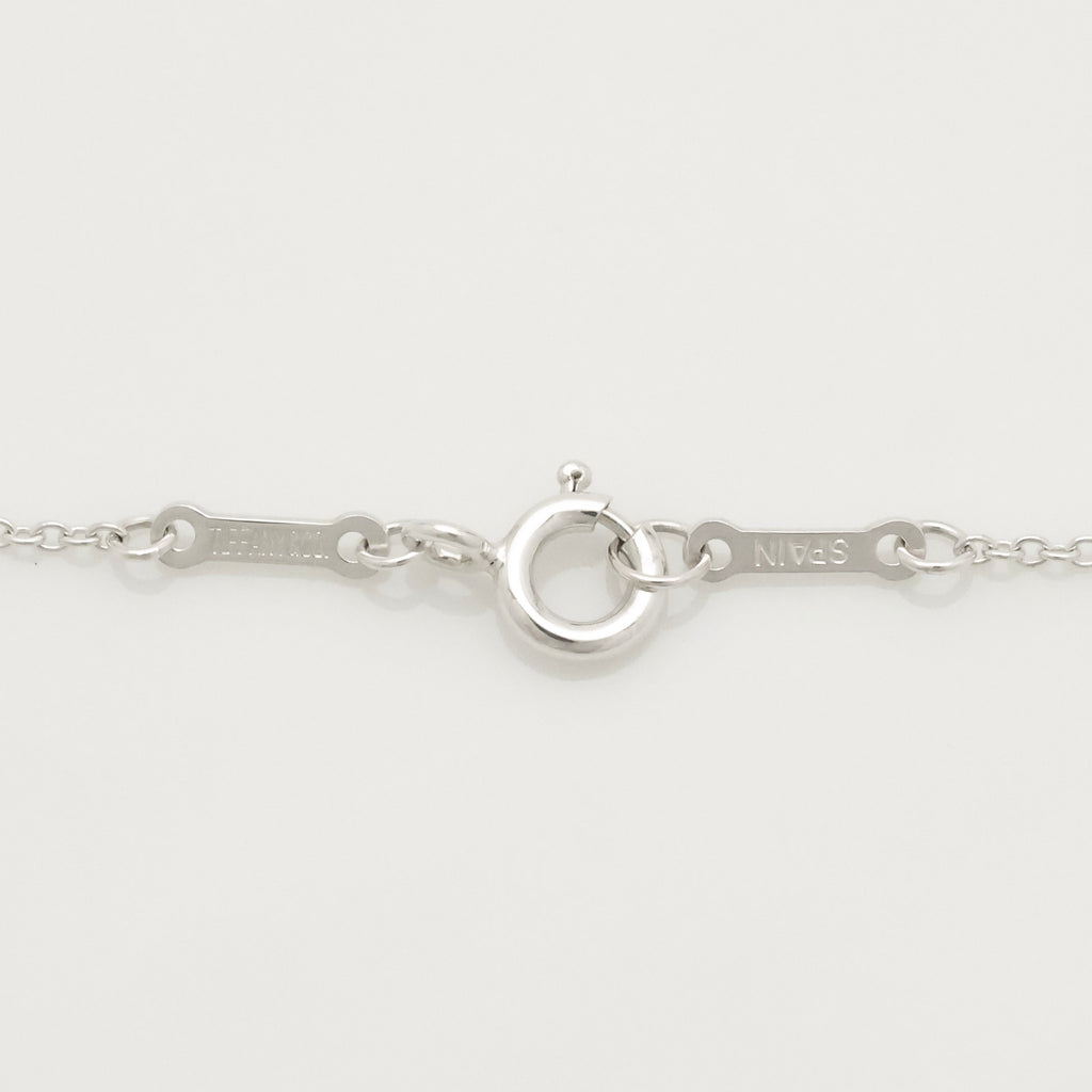 Tiffany & Co. Peretti Curved Full Heart Necklace Sterling Silver 925