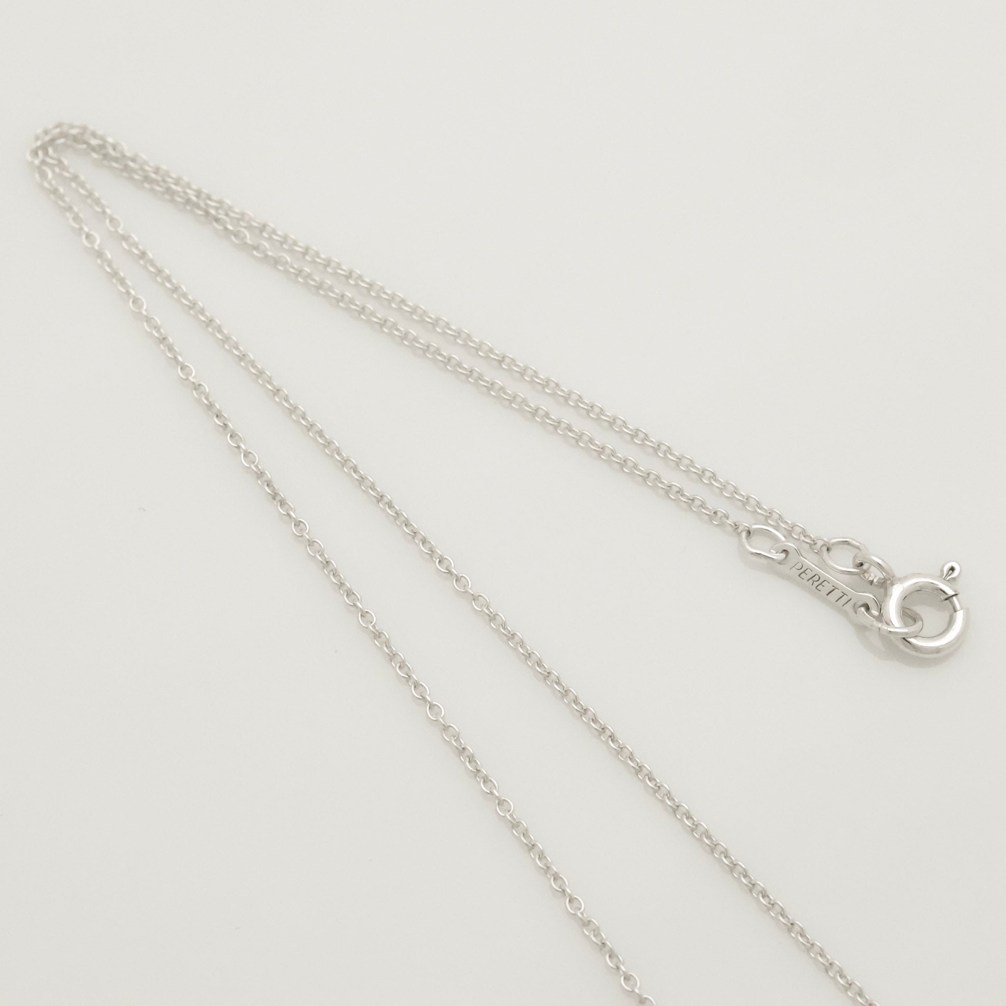  Tiffany & Co. Peretti Large  Bean Necklace  Sterling Silver 925 