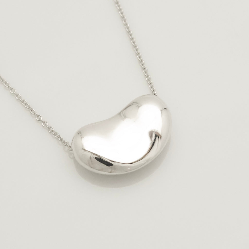  Tiffany & Co. Peretti Large Bean Necklace Sterling Silver 925 