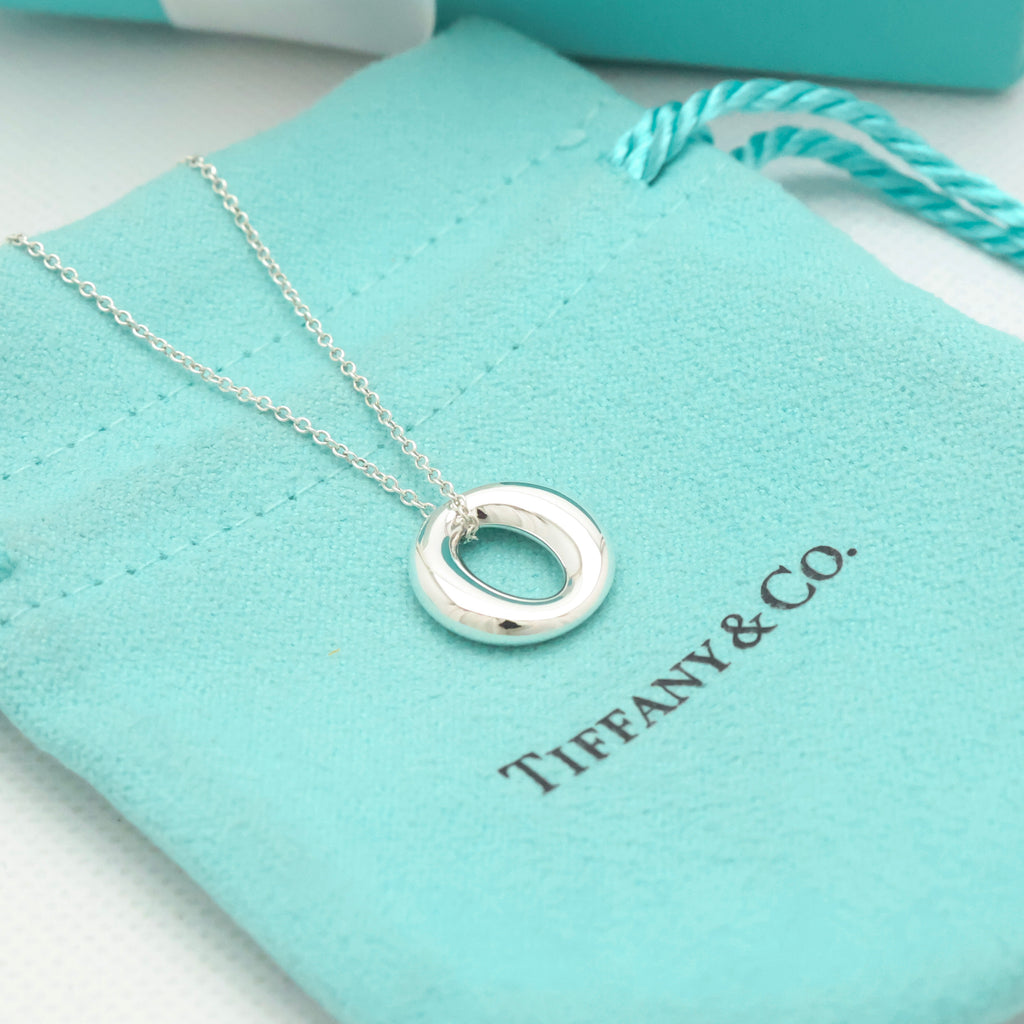 Tiffany & Co. Peretti Small Sevillana Necklace Sterling Silver 925