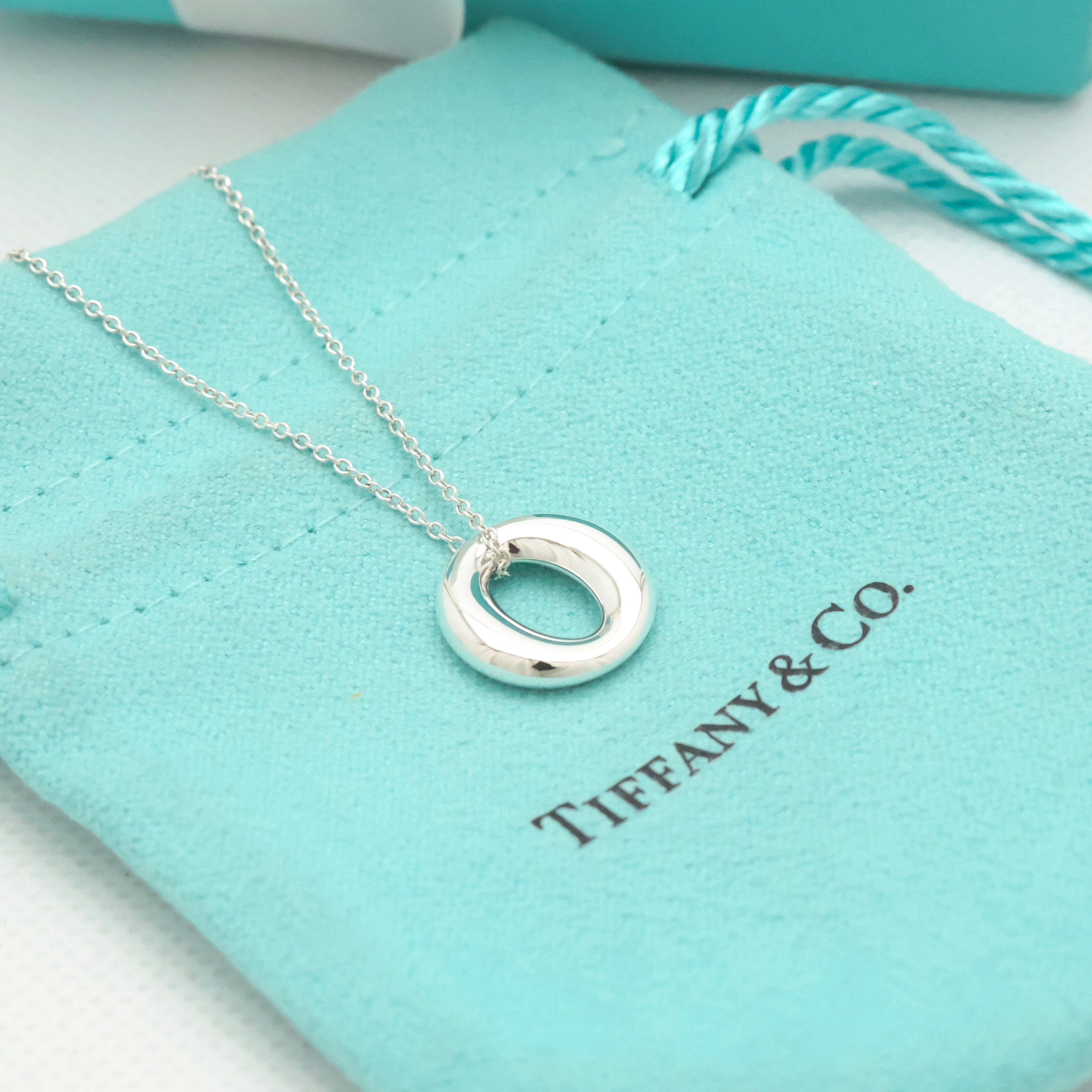 Tiffany & Co. Peretti Small Sevillana Necklace Sterling Silver 925