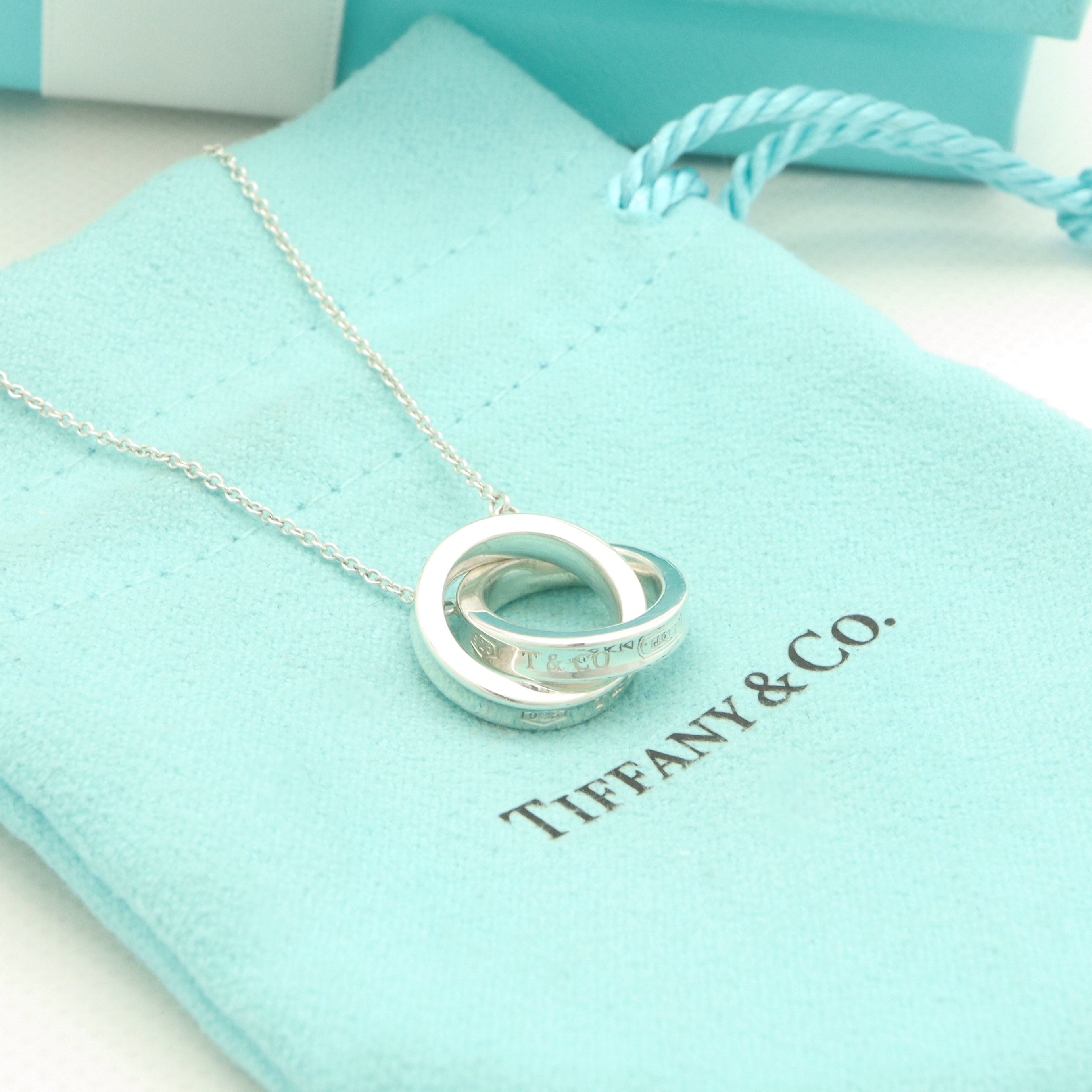 TIFFANY&Co. 1837 インターロッキング サークル ラリアット ネックレス AG925