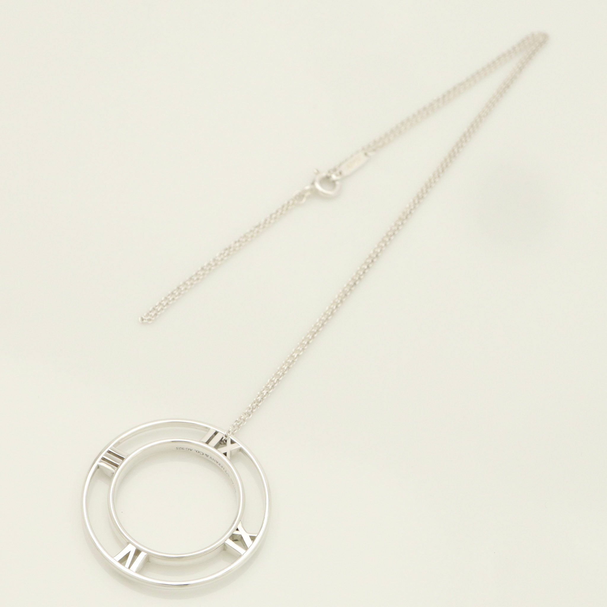TIFFANY&Co. オープン アトラス メダリオン サークル ネックレス AG925