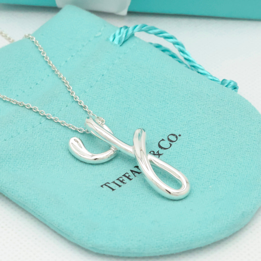 TIFFANY&Co. ラージ ノーツ レター Y イニシャル  ネックレス AG925