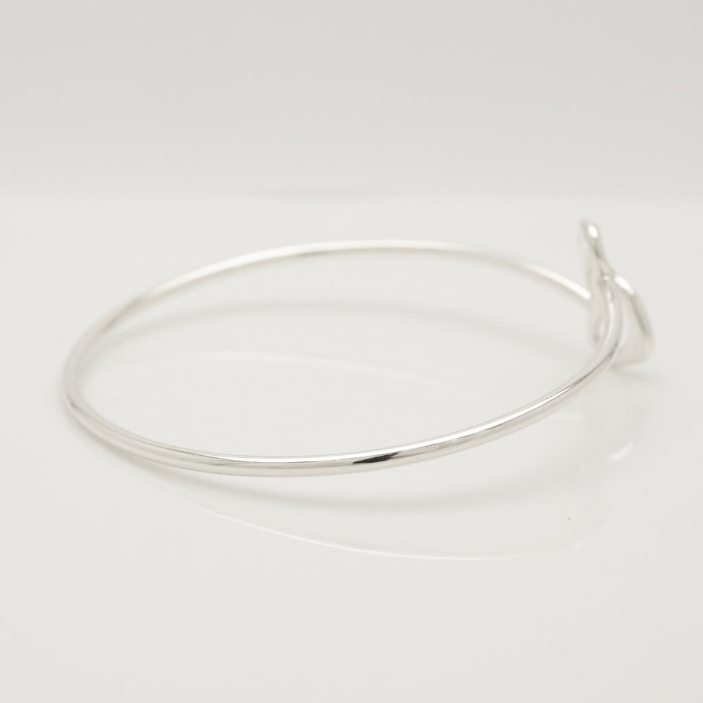Tiffany & Co. Interlocking Double Loop Bangle Bracelet Sterling Silver 925