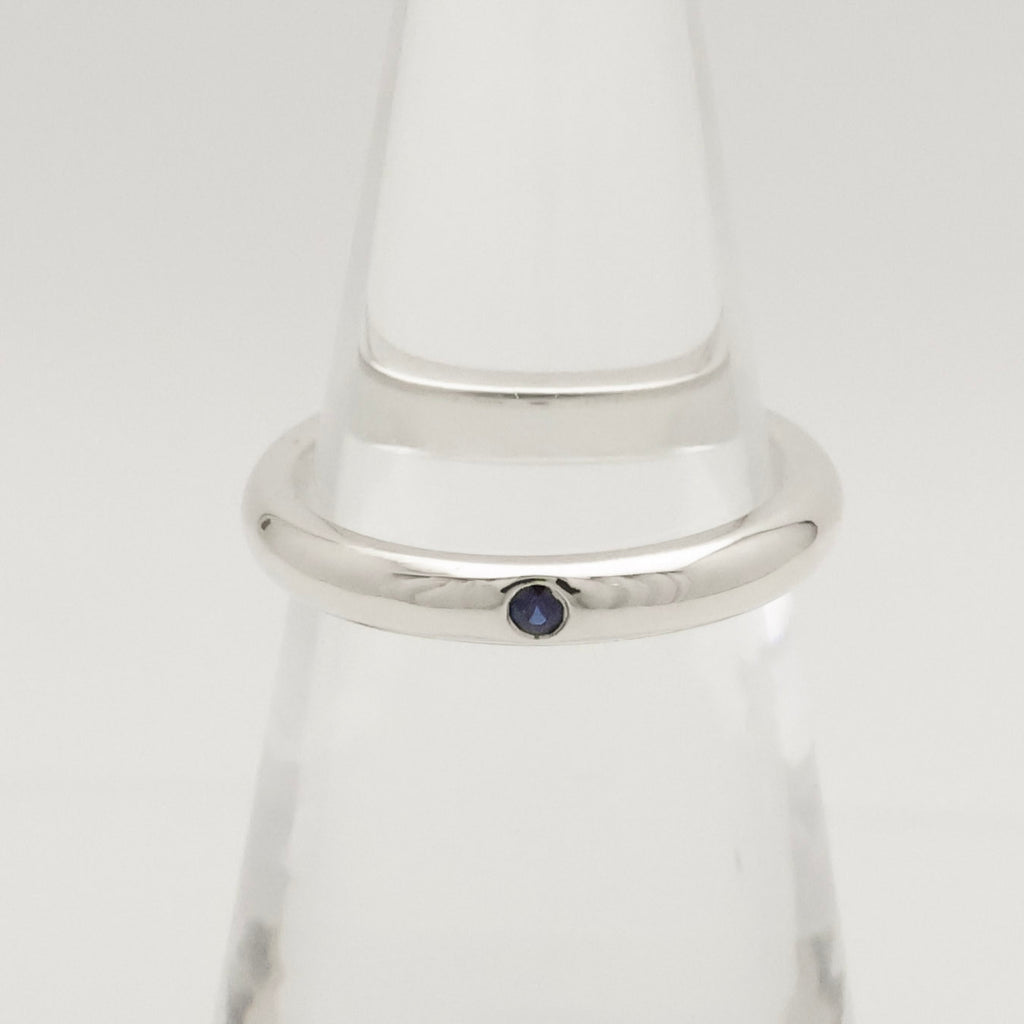 TIFFANY&Co. スタッキング バンド サファイア 1P リング 8 号 AG925