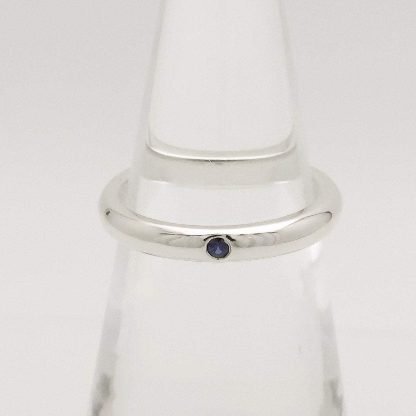 TIFFANY&Co. スタッキング バンド サファイア 1P リング 8 号 AG925