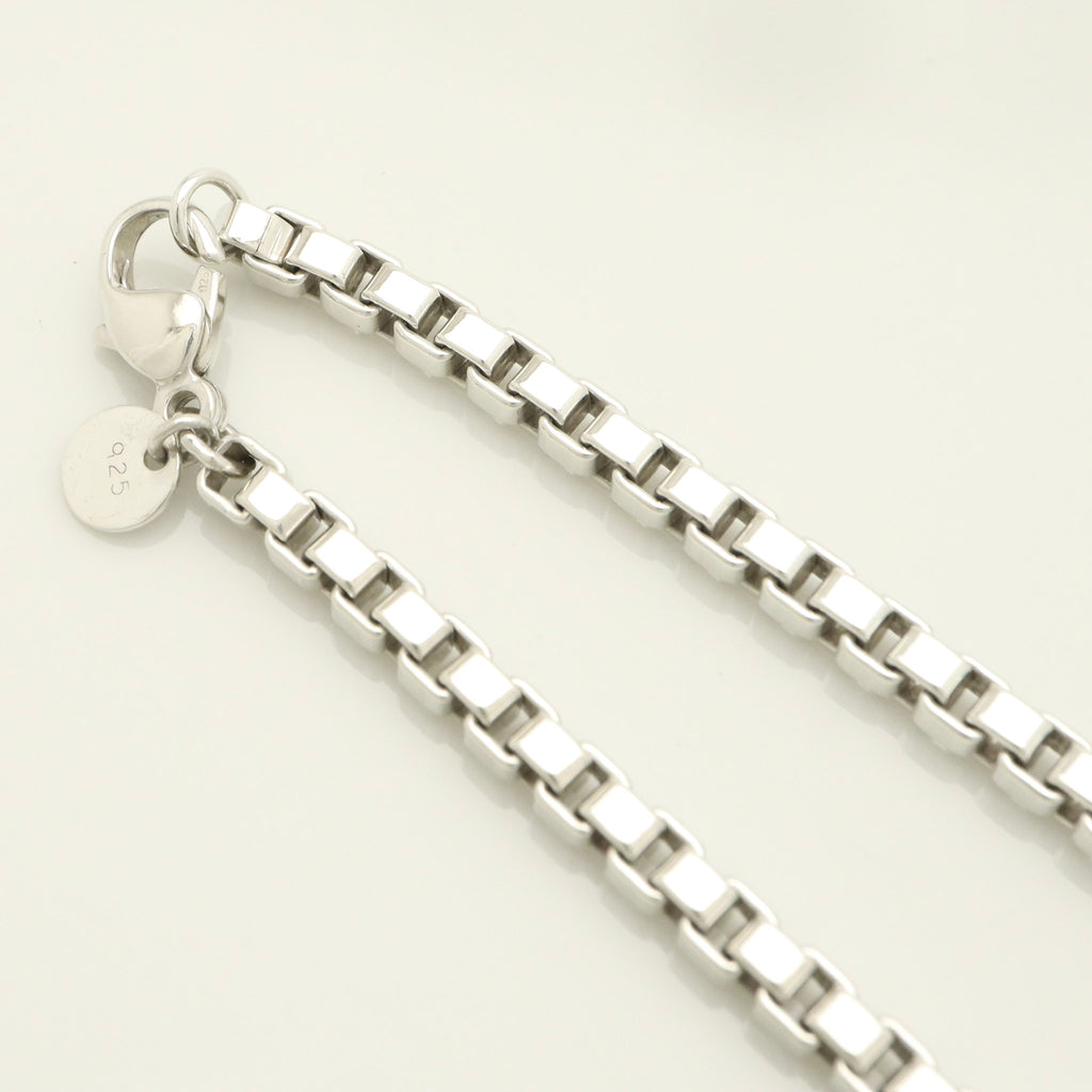  Tiffany & Co. Venetian Square Link Chain Bracelet  Sterling Silver 925