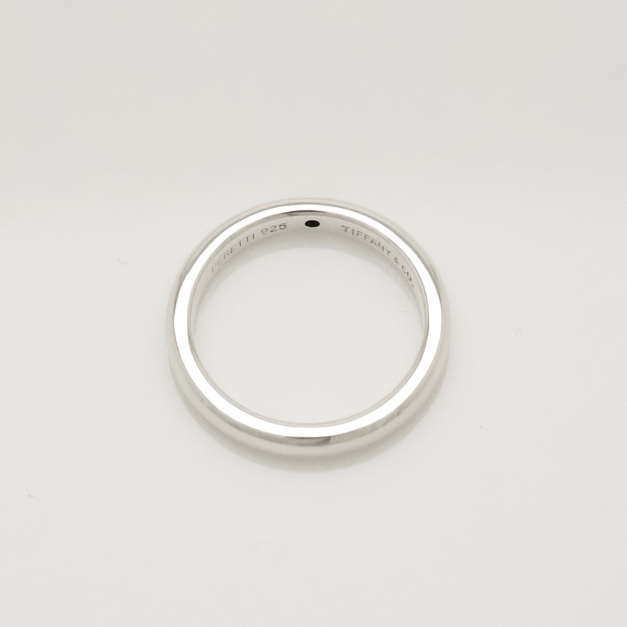 Tiffany & Co. Ruby Stacking Band Ring Sterling Silver 925