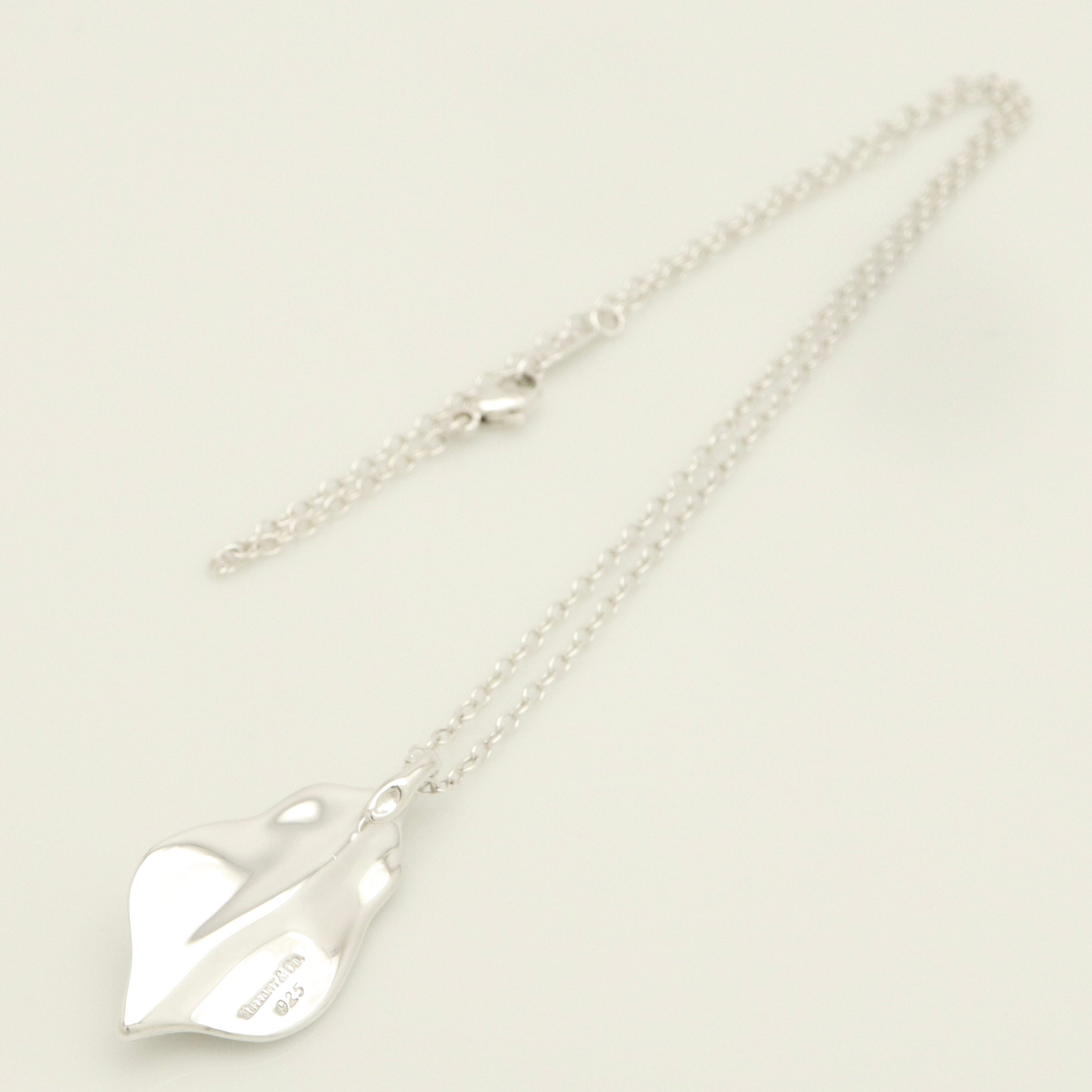 Tiffany & Co. Leaf Necklace Pendant Sterling Silver 925