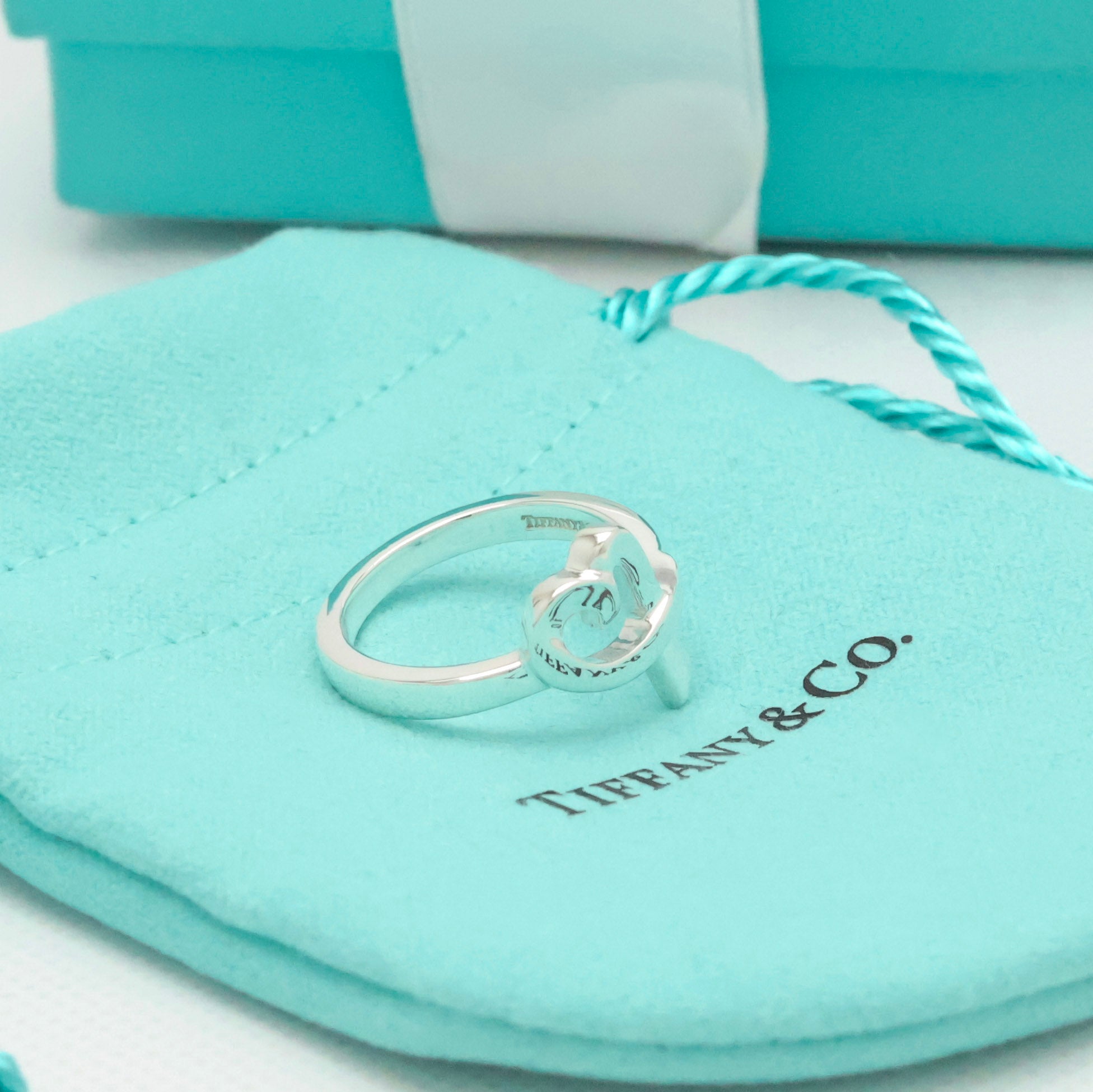  Tiffany & Co. Picasso Loving Heart Ring  Sterling Silver 925