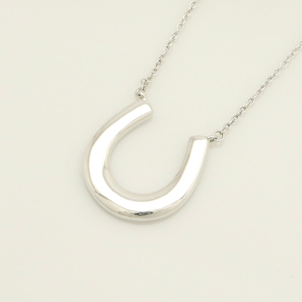 Tiffany & Co.  Sterling Silver 1837 Horseshoe Pendant Necklace