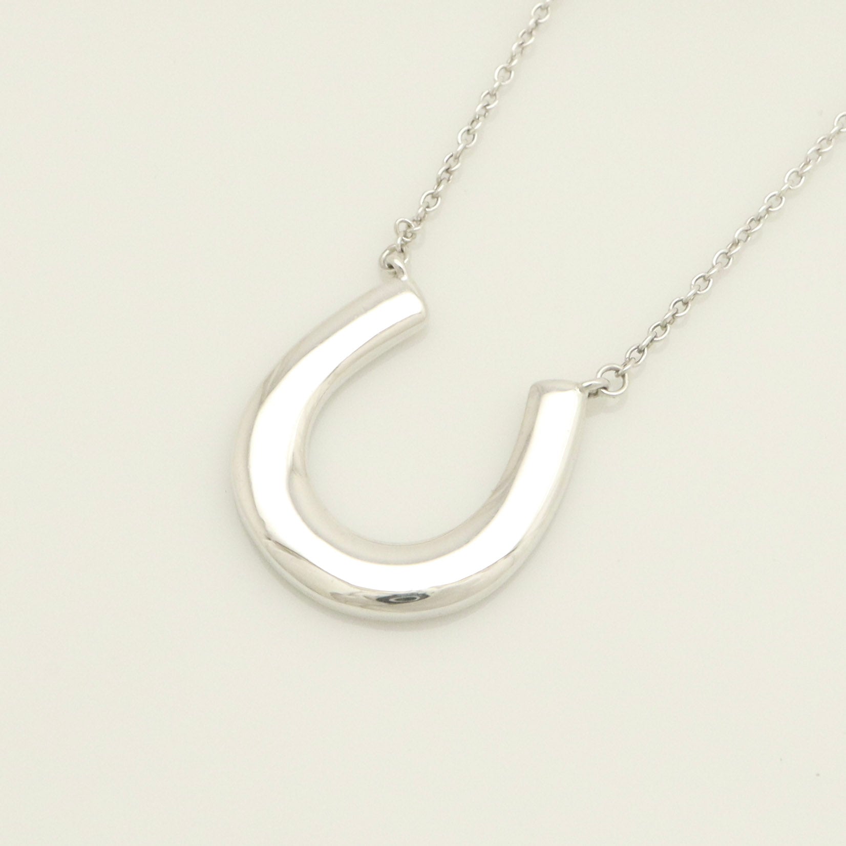 Tiffany & Co.  Sterling Silver 1837 Horseshoe Pendant Necklace
