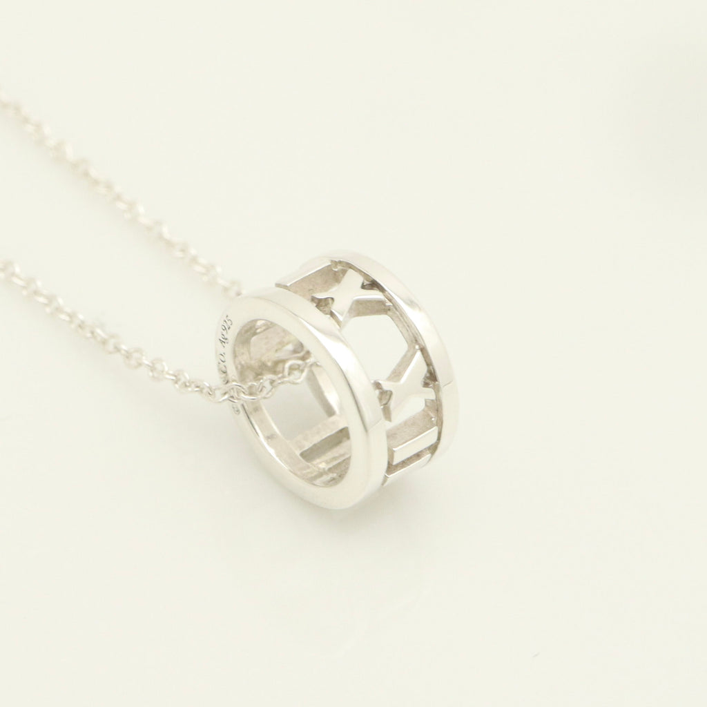  Tiffany & Co. Atlas Ring Pendant Necklace Sterling Silver 925