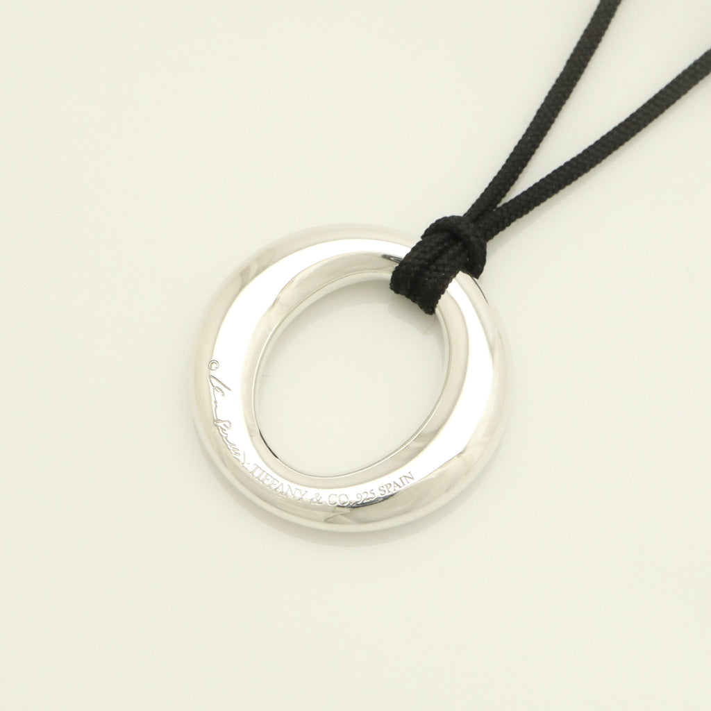  Tiffany & Co. Seviana Silk Cord Necklace Sterling Silver 925
