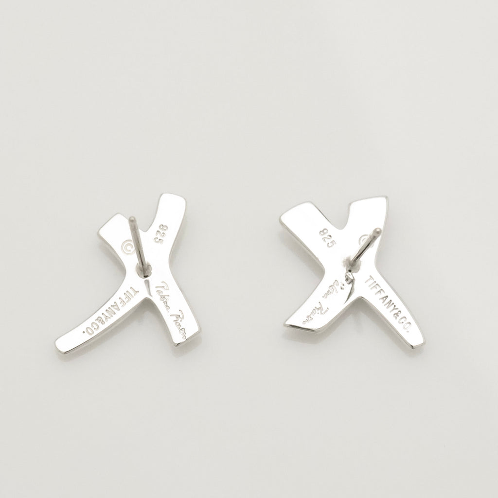 TIFFANY&Co. キス クロス パロマピカソ スタッド ピアス AG925