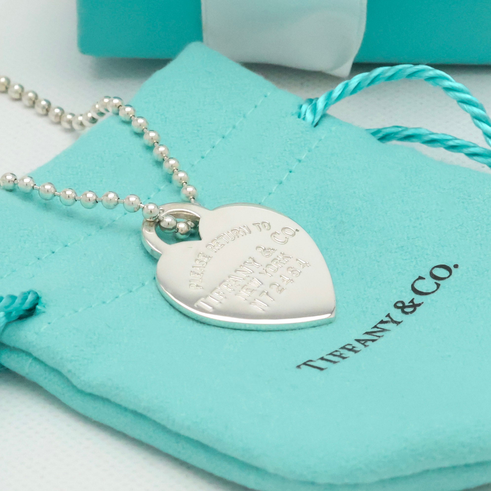 TIFFANY&Co. リターントゥ ティファニー ハート タグ ボール チェーン ネックレス AG925