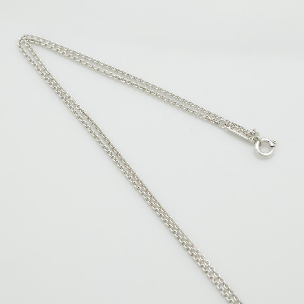  Tiffany & Co. Atlas Cube Necklace Pendant  Sterling Silver  925 