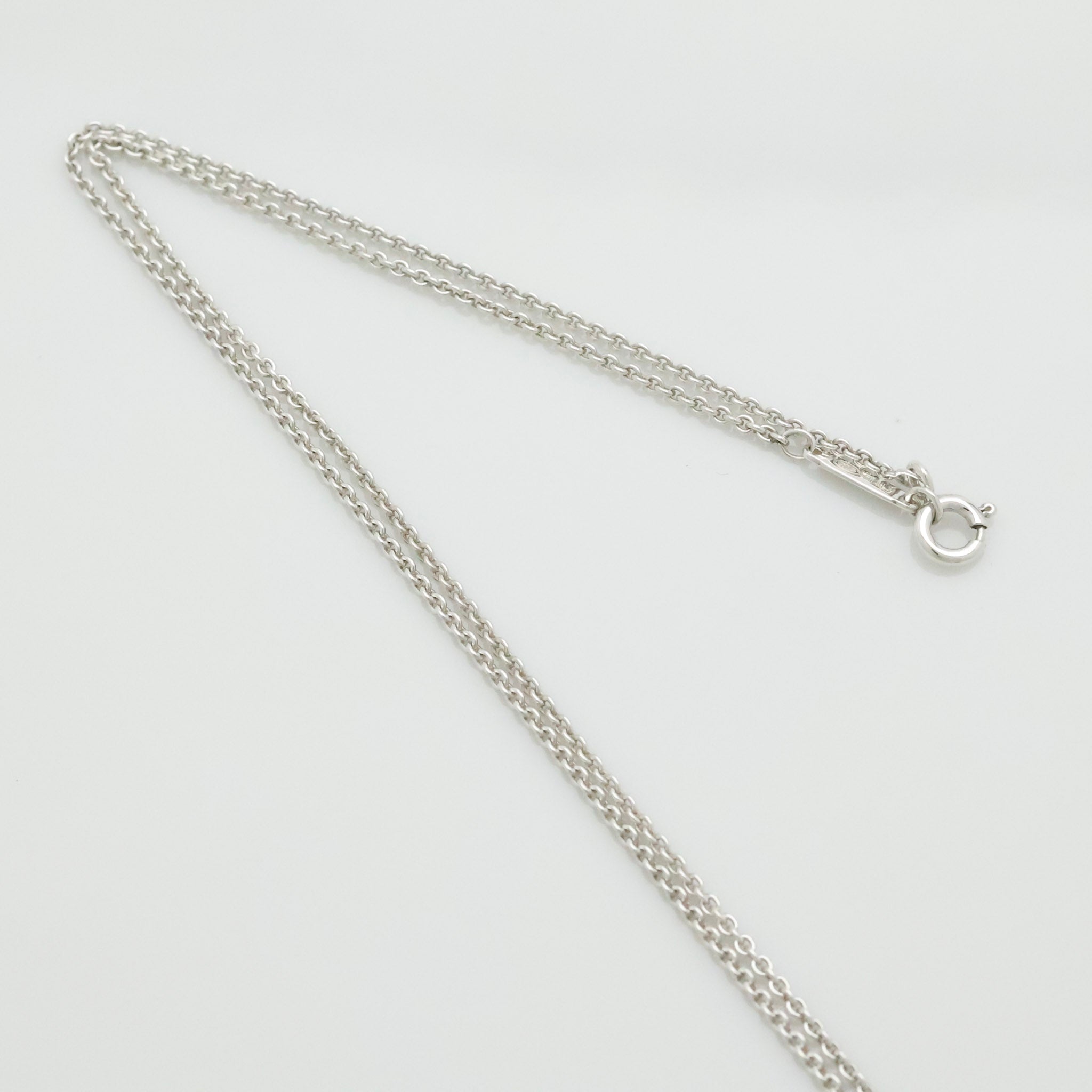  Tiffany & Co. Atlas Cube Necklace Pendant  Sterling Silver  925 