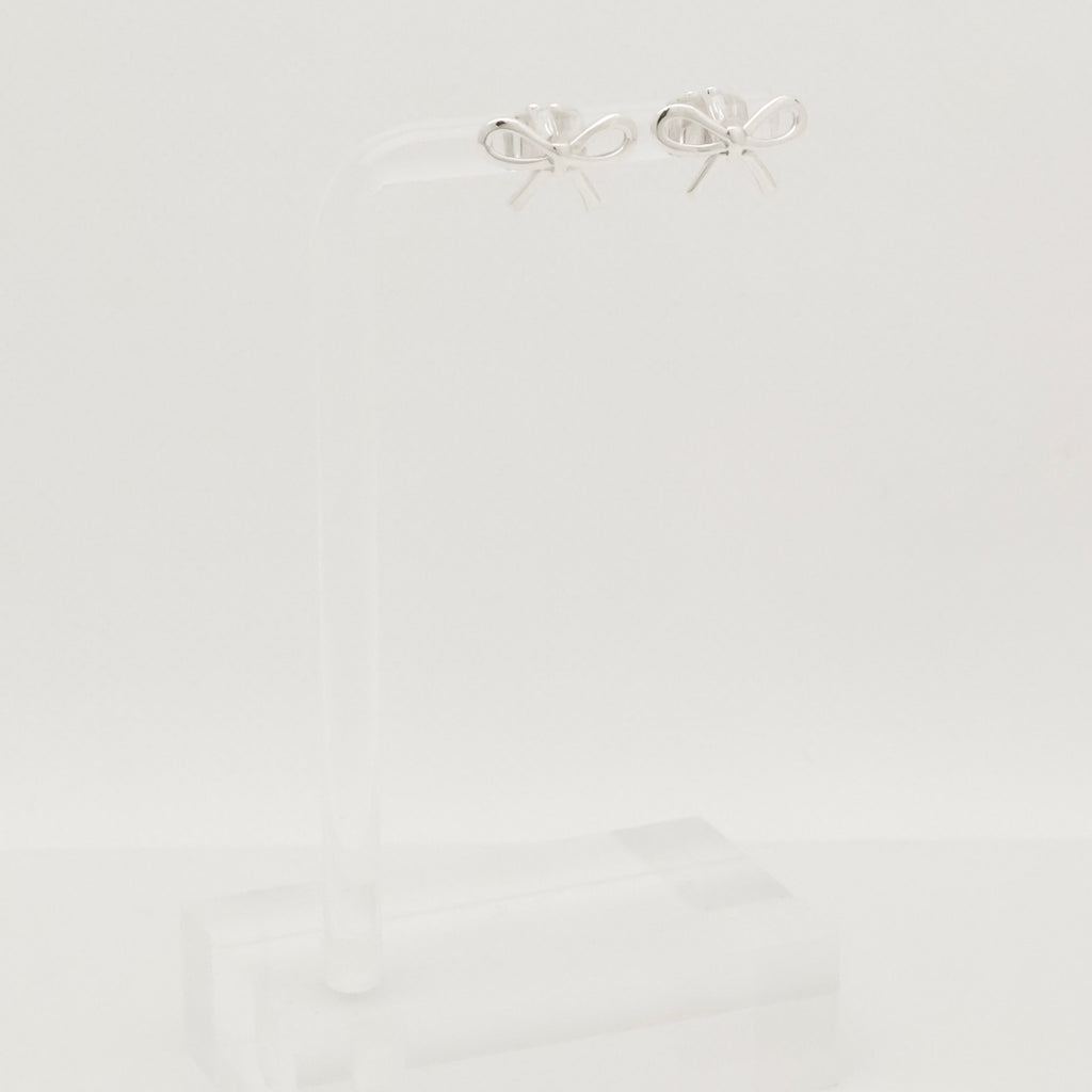 TIFFANY&Co. リボン ボウ スタッド ピアス AG925