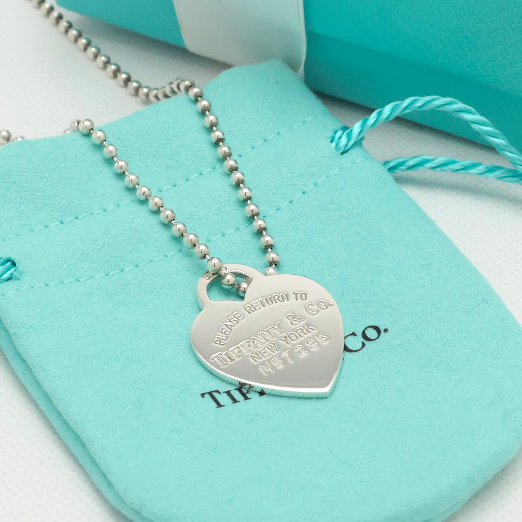 TIFFANY&Co. リターントゥ ティファニー ハート タグ ボール チェーン ネックレス AG925