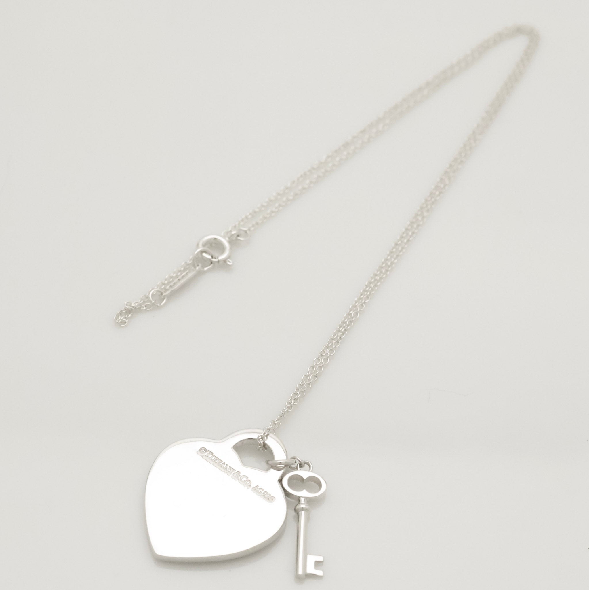 TIFFANY&Co. リターントゥ ティファニー ハート タグ キー ネックレス AG925