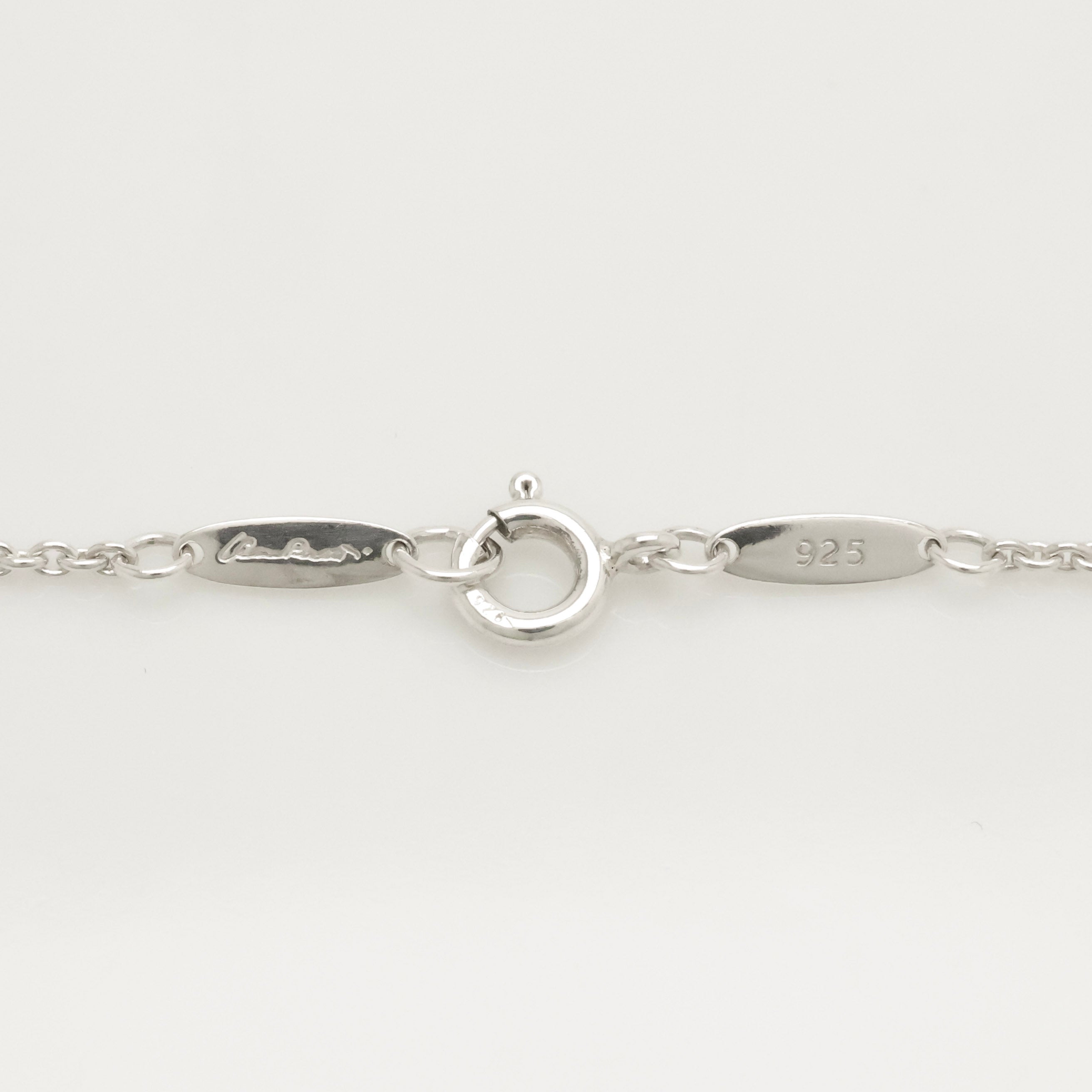 Tiffany & Co. Initial Letter "K" Pendant Necklace Sterling Silver 925