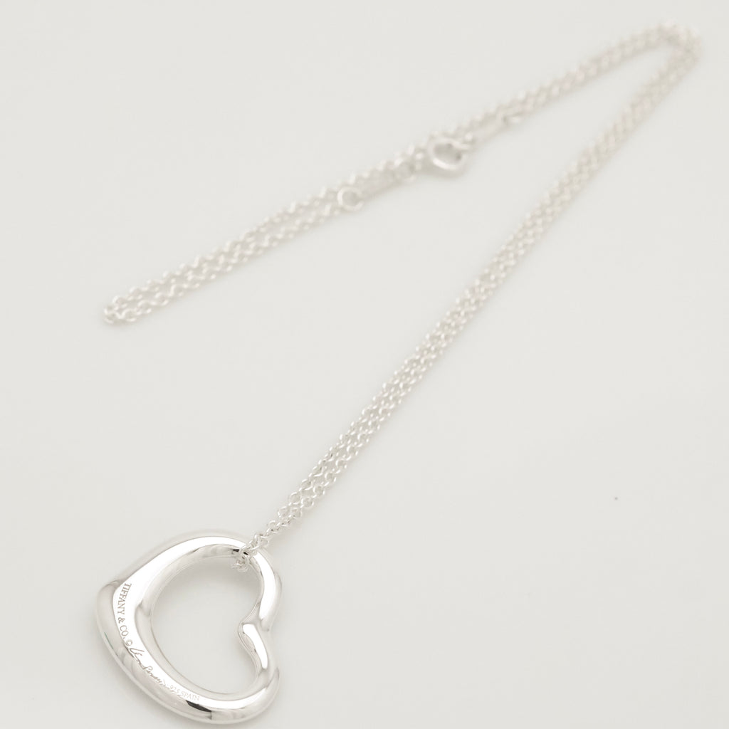 TIFFANY&Co. オープンハート 22mm エルサペレッティ ネックレス AG925