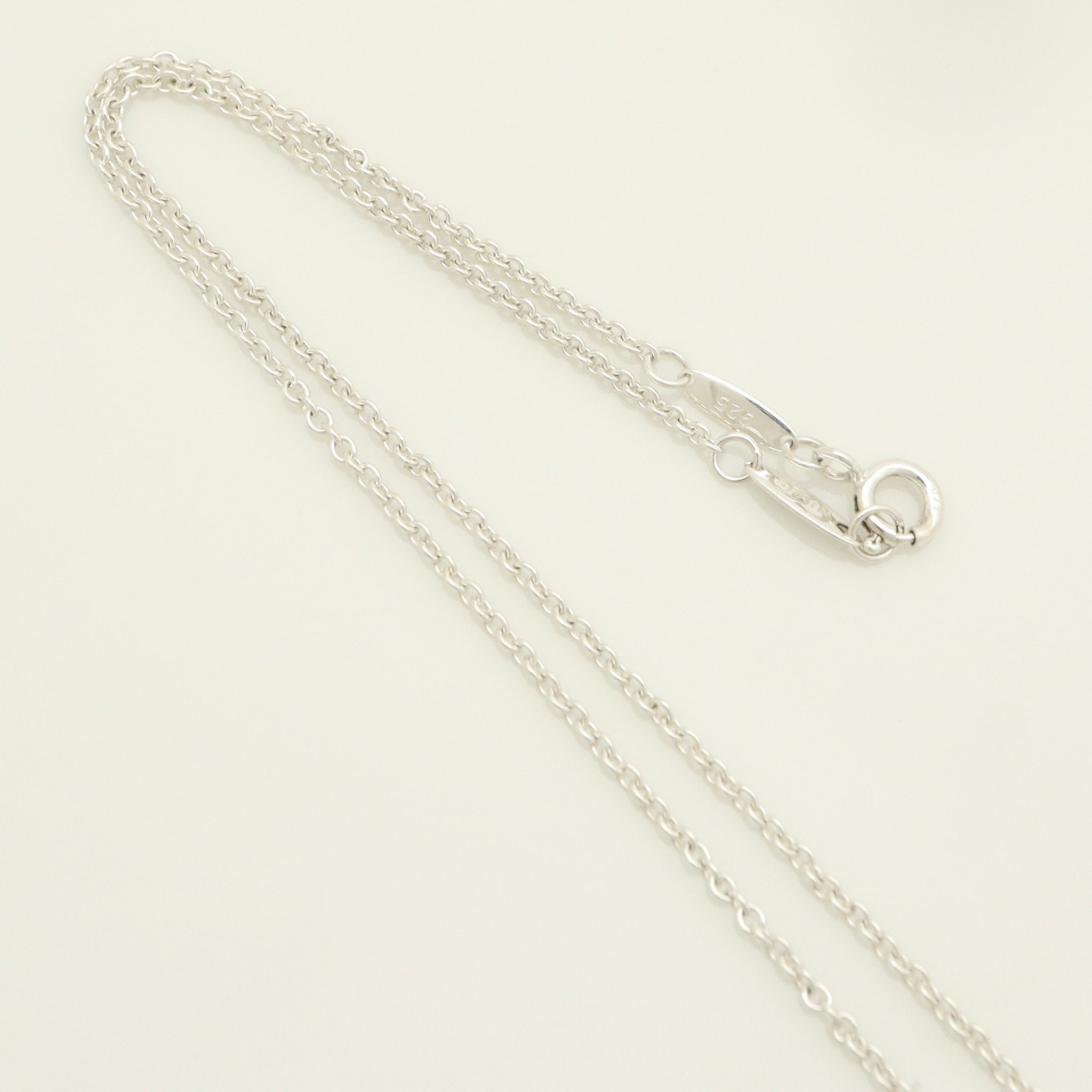  Tiffany & Co. Peretti Triple Open Heart Lariat Necklace Sterling Silver 925 
