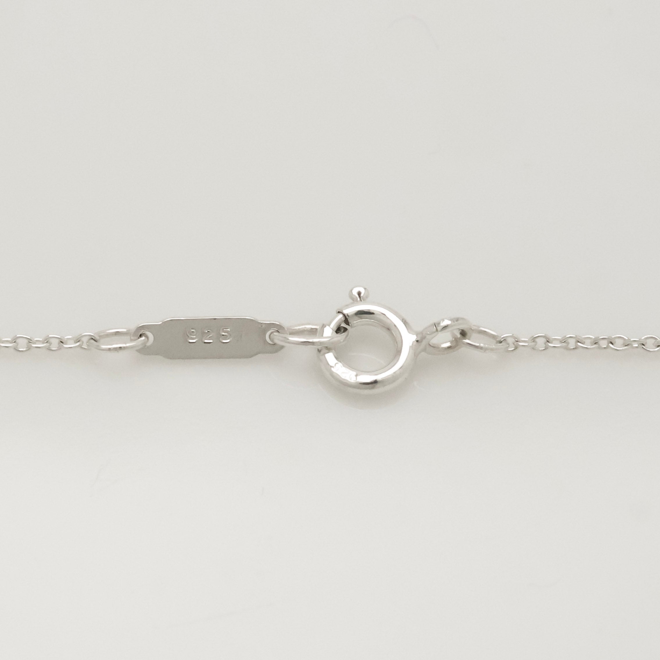 Tiffany & Co. Teddy Bear Ribbon Bow Necklace Sterling Silver 925